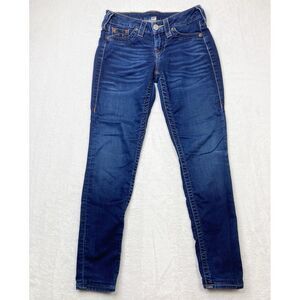 True Religion Jeans‎ Womens 26 Blue Fade Premium Basic Legging Skinny Low Rise